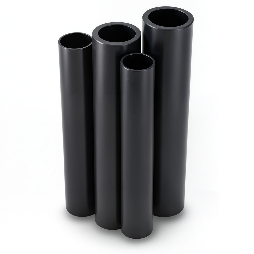 HDPE Pipes PE 80 Pressure 5 Bar Outer Diameter 450 mm Thickness 17.2 mm Black