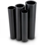 HDPE Pipes PE 80 Pressure 5 Bar Outer Diameter 560 mm Thickness 21.4 mm Black