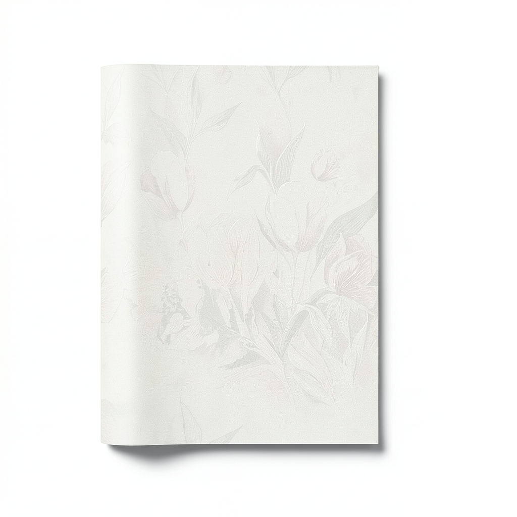 Italian Wallpaper 10m x 0.73m Off White, Model 25023