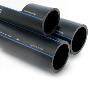 SPS HDPE Pipes PE 80 Pressure 5 Bar Outside Diameter 125 mm Thickness 4.8 mm Black | Saudi Pipes Systems (SPS)