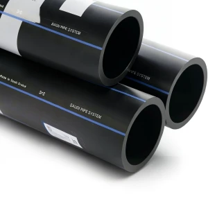 مواسير HDPE PE 80 ضغط 12.5 بار قطر خارجي 110 مم سمك 10 مم لون أسود | مصنع أنظمة الانابيب السعودي (SPS)