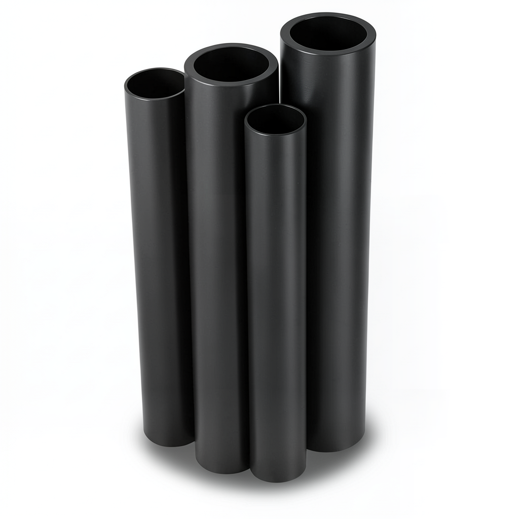 مواسير HDPE الراجحي PE 80 ضغط 5 بار قطر خارجي 900 مم سمك 34.4 مم لون أسود