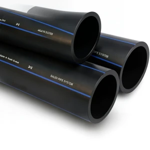أنابيب HDPE PE 80 ضغط 12.5 بار قطر خارجي 125 مم سمك 11.4 مم لون أسود | مصنع أنظمة الانابيب السعودي (SPS)