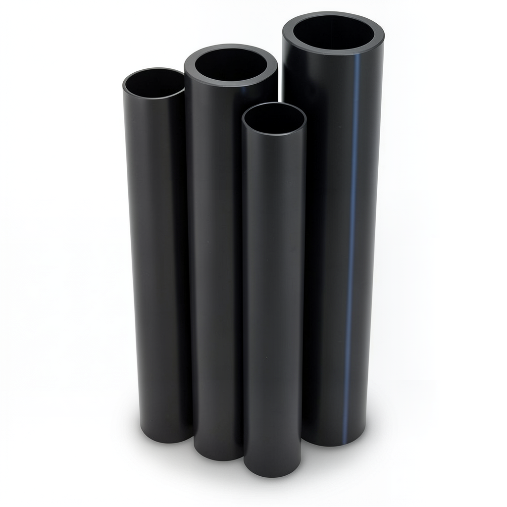 Al-Rajhi HDPE Pipes PE 80 Pressure 5 Bar Outer Diameter 1000 mm Thickness 38.2 mm Black