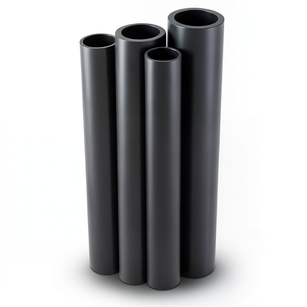مواسير HDPE PE 80 ضغط 5 بار قطر خارجي 1200 مم سمك 45.9 مم لون أسود
