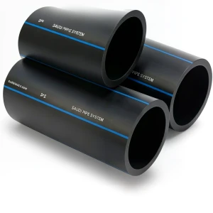 أنابيب HDPE SPS PE 80 ضغط 8 بار قطر خارجي 125 مم سمك 7.4 مم لون أسود | مصنع أنظمة الانابيب السعودي (SPS)