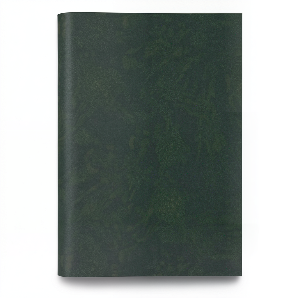 Patterned Wallpaper 10 m x 0.70 m Dark Green, Model 13043
