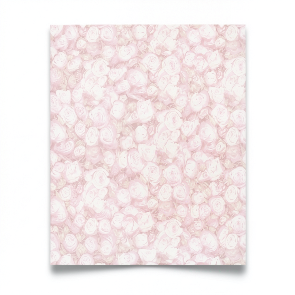Italian Wall Decoration 10m x 0.73m Pink, Model 25032