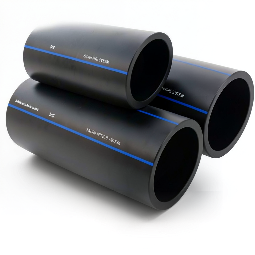 SPS HDPE Pipes PE 80 Pressure 12.5 Bar Outside Diameter 125 mm Thickness 11.4 mm Black | Saudi Pipes Systems (SPS)