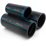 مواسير HDPE السعودي PE 80 ضغط 8 بار قطر خارجي 140 مم سمك 8.3 مم لون اسود | مصنع أنظمة الانابيب السعودي (SPS)