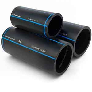 مواسير HDPE السعودي PE 80 ضغط 8 بار قطر خارجي 140 مم سمك 8.3 مم لون اسود | مصنع أنظمة الانابيب السعودي (SPS)