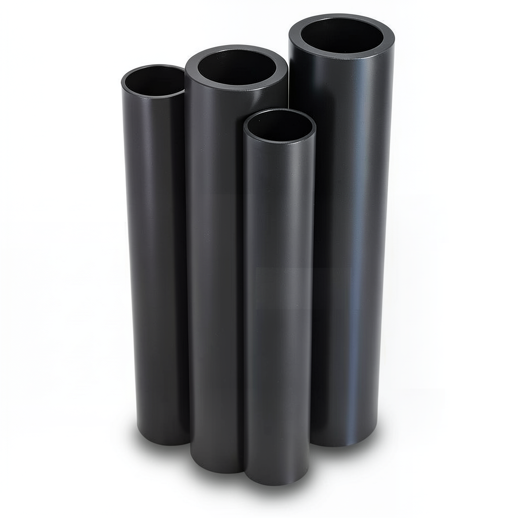 أنابيب HDPE PE 80 ضغط 3.2 بار قطر خارجي 400 مم سمك 9.8 مم لون أسود