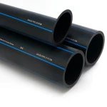 مواسير HDPE السعودي PE 80 ضغط 12.5 بار قطر خارجي 140 مم سمك 12.7 مم لون اسود | مصنع أنظمة الانابيب السعودي (SPS)