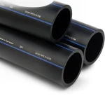 مواسير HDPE PE 80 ضغط 5 بار قطر خارجي 160 مم سمك 6.2 مم لون أسود | مصنع أنظمة الانابيب السعودي (SPS)