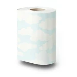 American Wall Covering Youth & Children 10m x 0.53m Off White Blue