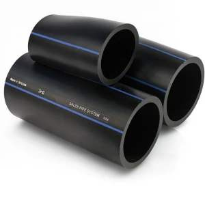 SPS HDPE Pipes PE 80 Pressure 5 Bar Outside Diameter 160 mm Thickness 6.2 mm Black | Saudi Pipes Systems (SPS)