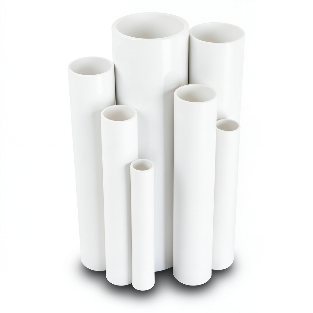 مواسير UPVC ضغط 2.5 بار قطر خارجي 225 مم سمك 1.8 مم لون أبيض