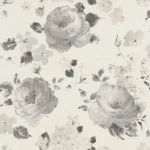 ورق حائط الماني ورود مقاس 10 م× 0.53 م، لون رمادي، موديل 448894 