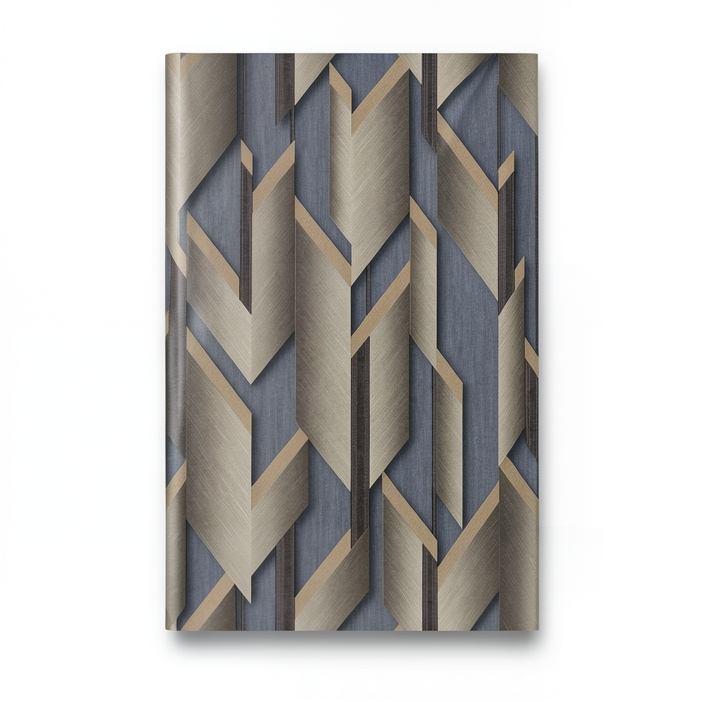 German Geometric Wallpaper 10m x 0.53m Brown, Model 10145-30