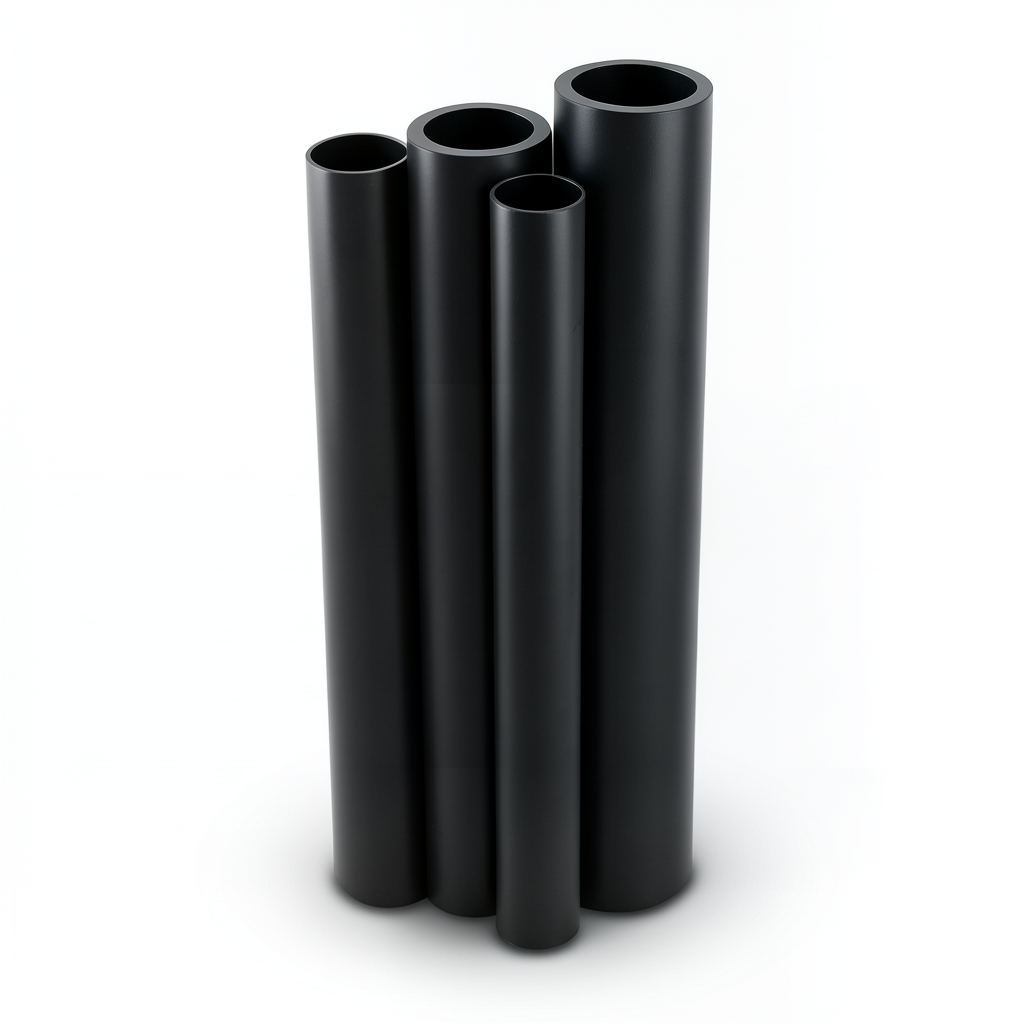 مواسير HDPE PE 80 ضغط 5 بار قطر خارجي 400 مم سمك 15.3 مم لون أسود