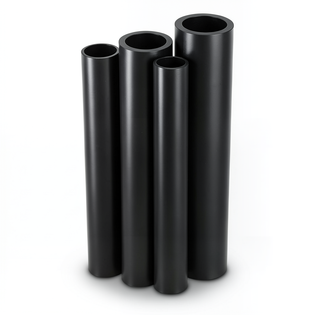 مواسير HDPE PE 80 ضغط 5 بار قطر خارجي 450 مم سمك 17.2 مم لون أسود
