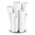 مواسير UPVC ضغط 6 بار قطر خارجي 225 مم سمك 6.6 مم لون أبيض