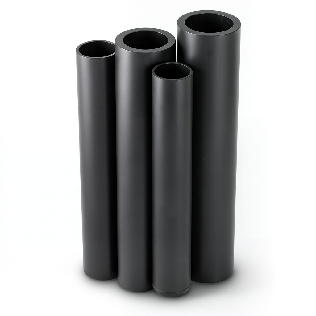 مواسير HDPE PE 80 ضغط 5 بار قطر خارجي 560 مم سمك 21.4 مم لون أسود