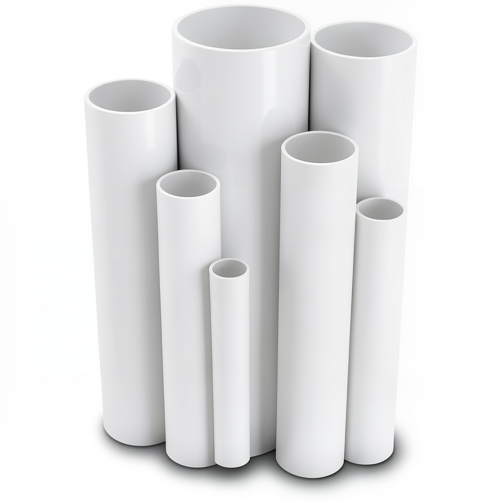 UPVC Pipes Schedule 40 Size 1 inch Thickness 3.4 mm White