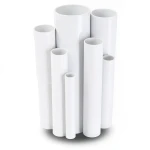 UPVC Pipes Schedule 40 Size 1 ½ inch Thickness 3.7 mm White