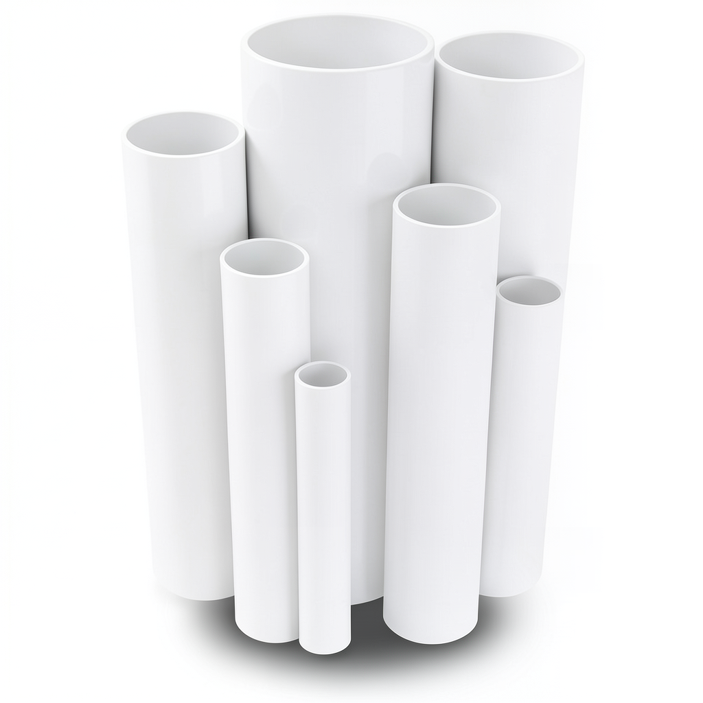 UPVC Pipes Nominal Pressure 10 Bar Outside Diameter 225 mm Thickness 10.8 mm White