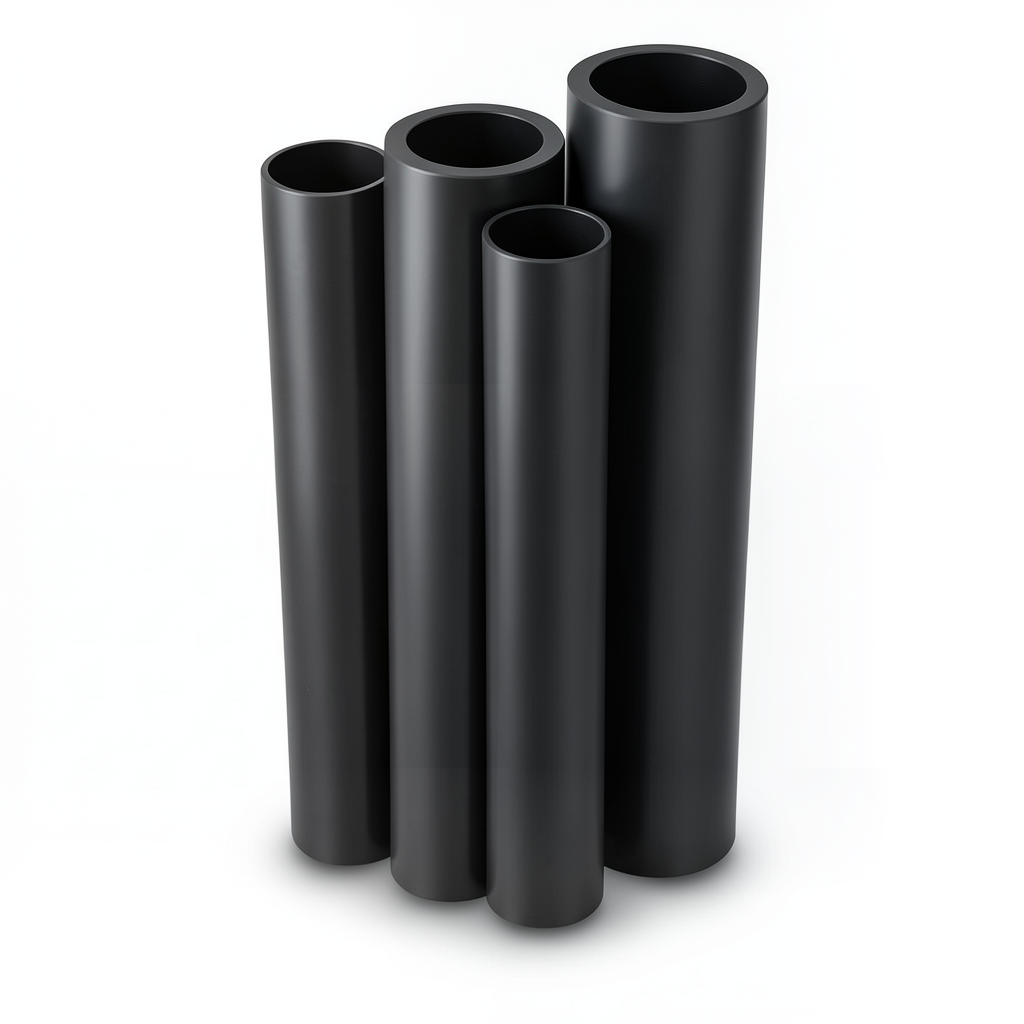 HDPE Pipes PE 80 Pressure 5 Bar Outer Diameter 1200 mm Thickness 45.9 mm Black
