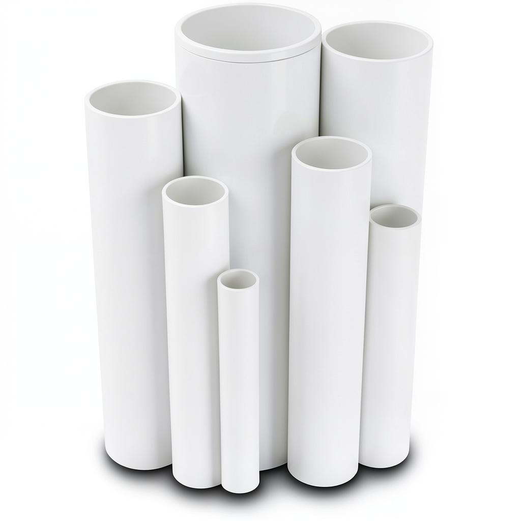 UPVC Pipes Schedule 80 Size ½ inch Thickness 3.7 mm White