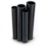 مواسير HDPE البولي ايثيلين PE 80 ضغط 3.2 بار قطر خارجي 315 مم سمك 7.7 مم لون اسود