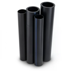 مواسير HDPE البولي ايثيلين PE 80 ضغط 3.2 بار قطر خارجي 315 مم سمك 7.7 مم لون اسود
