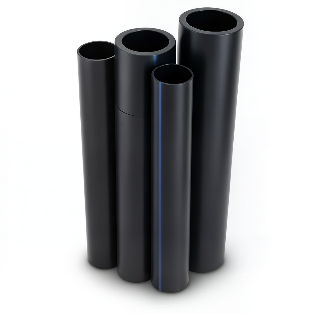 HDPE Pipe PE 80 Pressure 3.2 Bar Outside Diameter 315 mm Thickness 7.7 mm Black