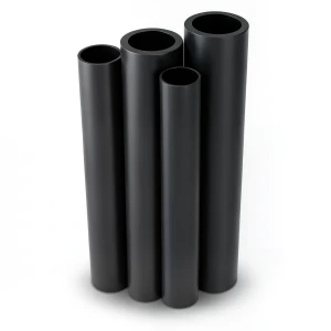 أنابيب HDPE PE 80 ضغط 3.2 بار قطر خارجي 355 مم سمك 3.5 مم لون أسود