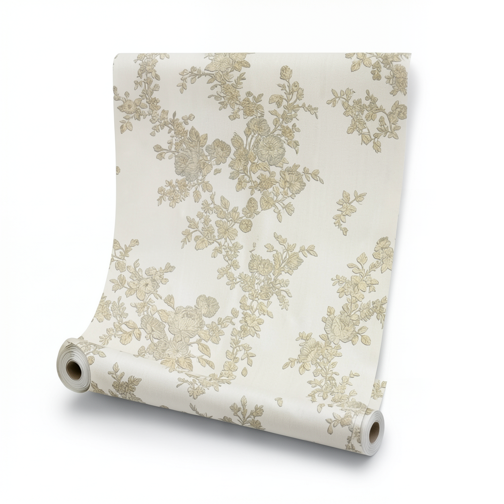 Italian Wall Covering Light Beige, 10m x 0.73m, Model 25044