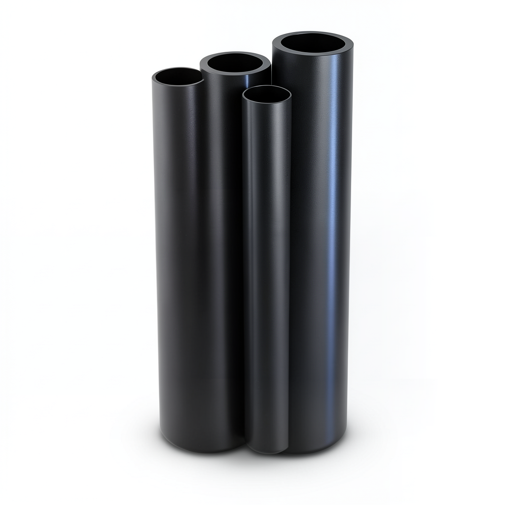 أنابيب HDPE PE 80 ضغط 3.2 بار قطر خارجي 400 مم سمك 9.8 مم لون أسود