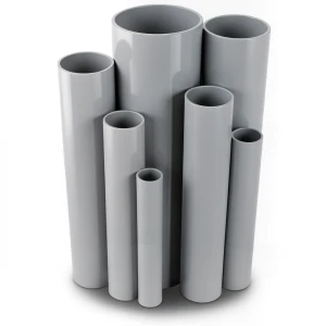 UPVC Pipes 2.5 Bar Pressure 225 mm Diameter 1.8 mm Thickness Gray
