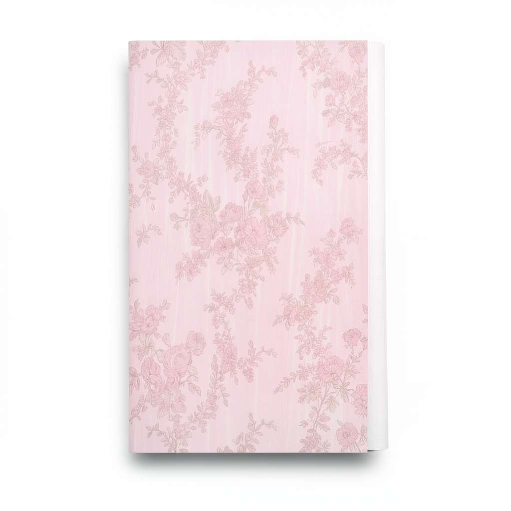 Italian Wall Covering Pink Color Length 10 m Width 0.73 m Model 25049