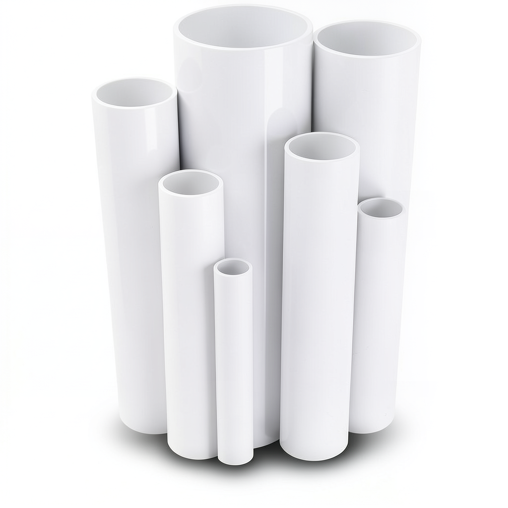 UPVC Pipes Nominal Pressure 4 Bar Outside Diameter 225 mm Thickness 4.5 mm White