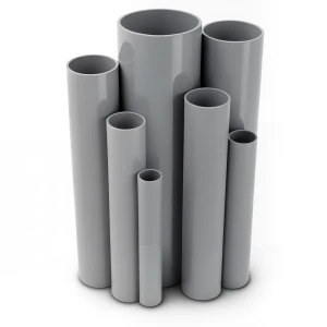 UPVC Pipes 4 Bar Pressure 225 mm OD 4.5 mm Thickness Gray
