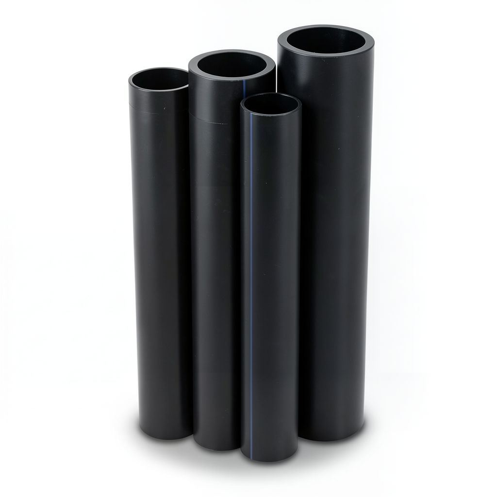 مواسير HDPE PE 80 ضغط 3.2 بار قطر خارجي 710 مم سمك 17.4 مم لون اسود