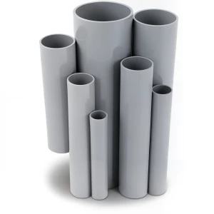 UPVC Pipes 2.5 Bar Pressure 225 mm Diameter 1.8 mm Thickness Gray