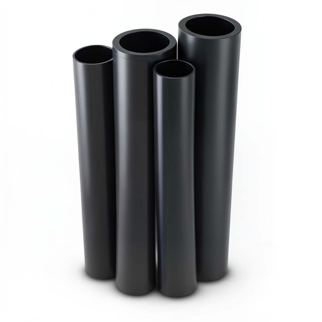 مواسير HDPE PE 80 ضغط 3.2 بار قطر 900 مم سمك 22.0 مم لون اسود
