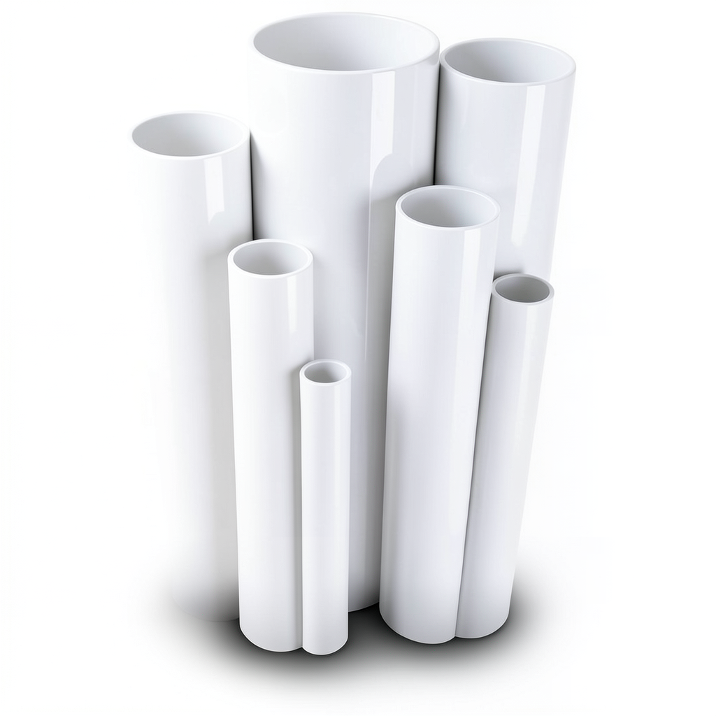 مواسير UPVC ضغط 4 بار قطر خارجي 225 مم سمك 4.5 مم لون أبيض