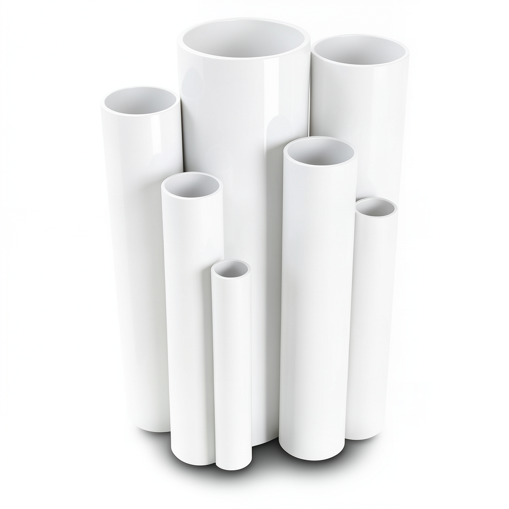 مواسير UPVC جدول 40 مقاس ¾ إنش سمك 2.9 مم لون أبيض