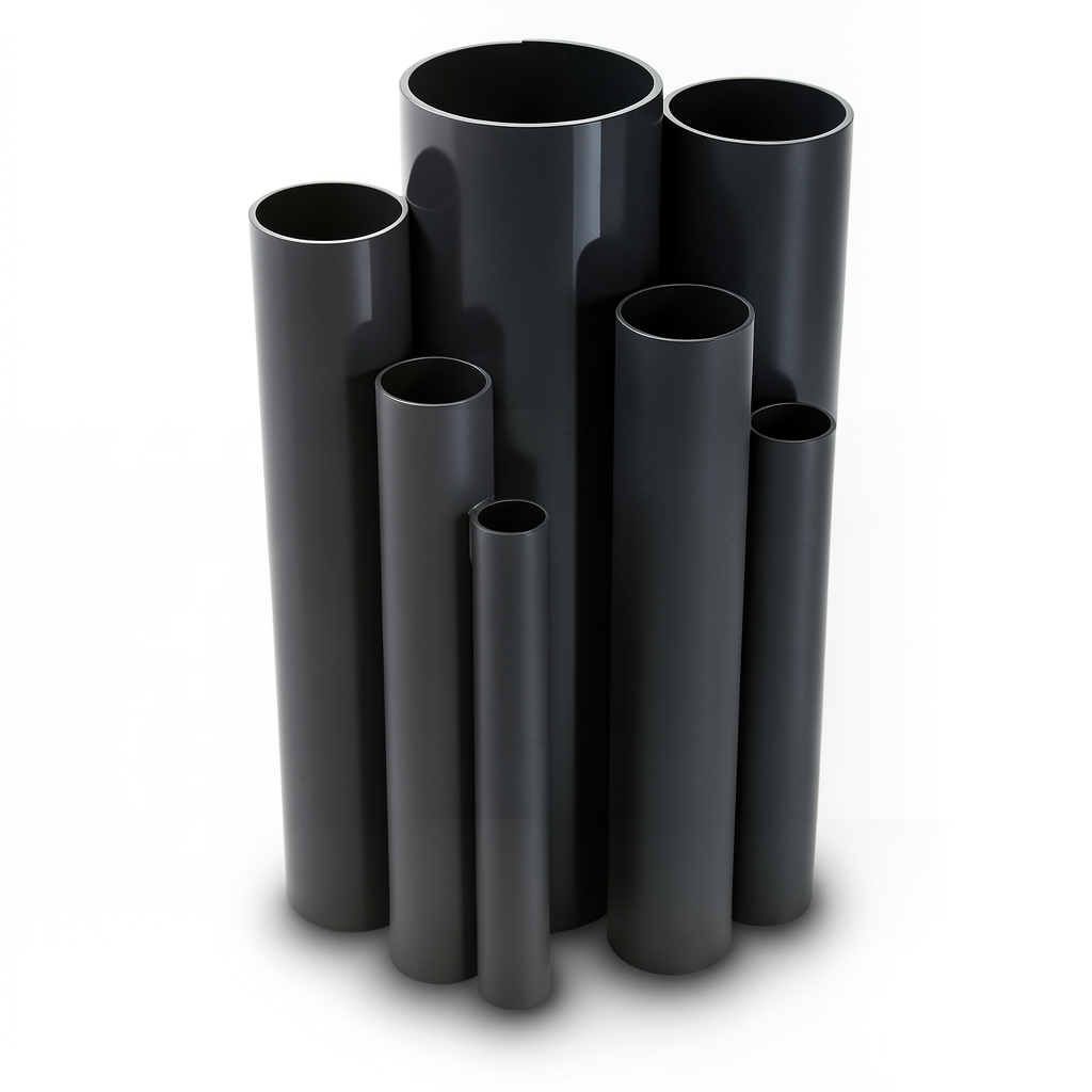 UPVC Pipes Nominal Pressure 4 Bar Outside Diameter 225 mm Thickness 4.5 mm Black