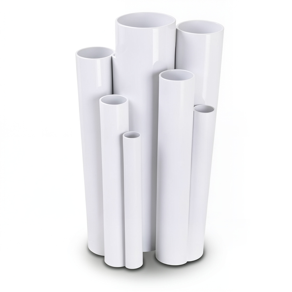 مواسير UPVC جدول 40 مقاس 1 إنش سمك 3.4 مم لون أبيض