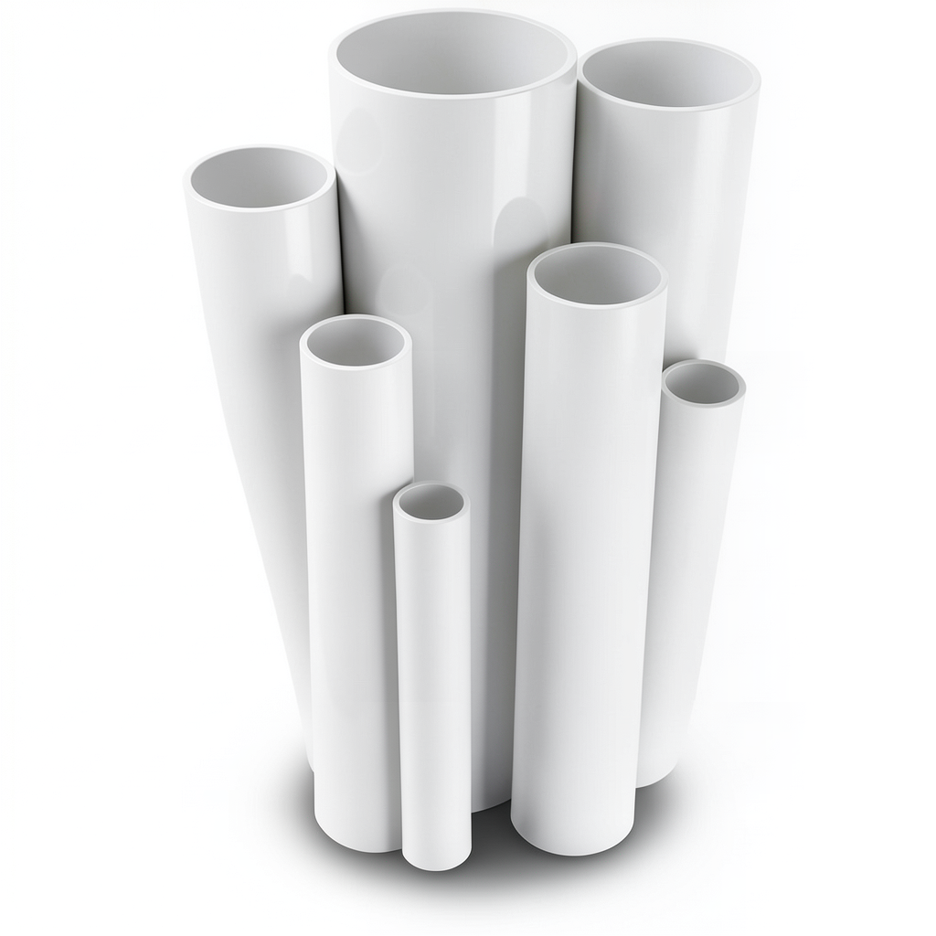 UPVC Pipes Nominal Pressure 6 Bar Outside Diameter 225 mm Thickness 6.6 mm White